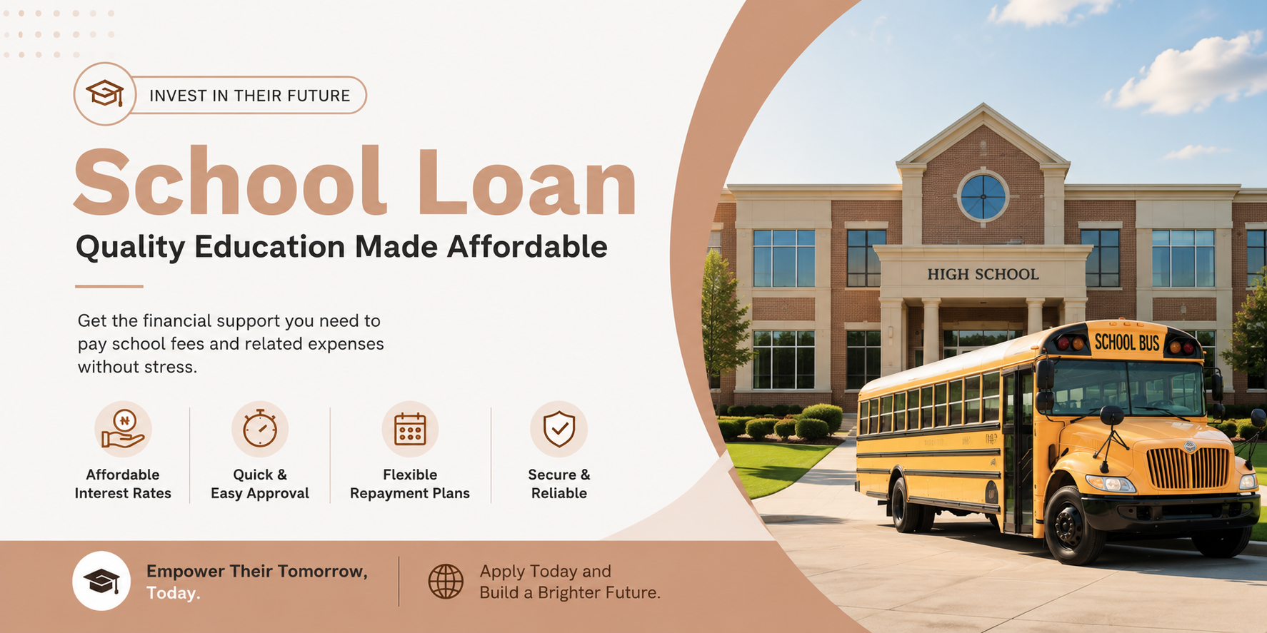 School loans banner
